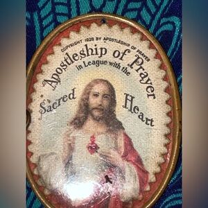 Sacred Heart Religious pendant double sided